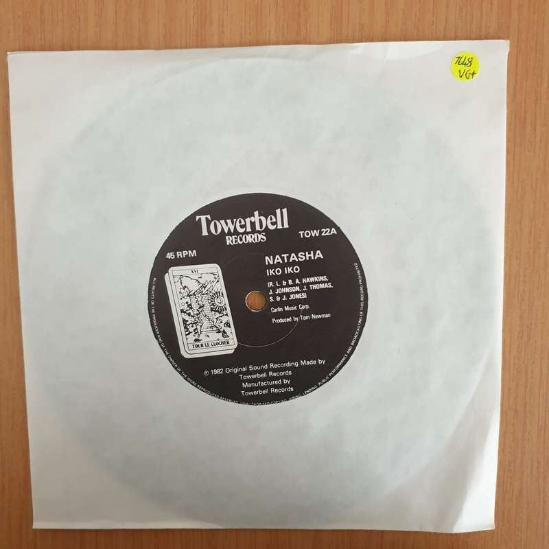 Natasha  Iko-Iko - 7" Record - Very-Good+ Quality (VG+) (verygoodplus7)(DLB)