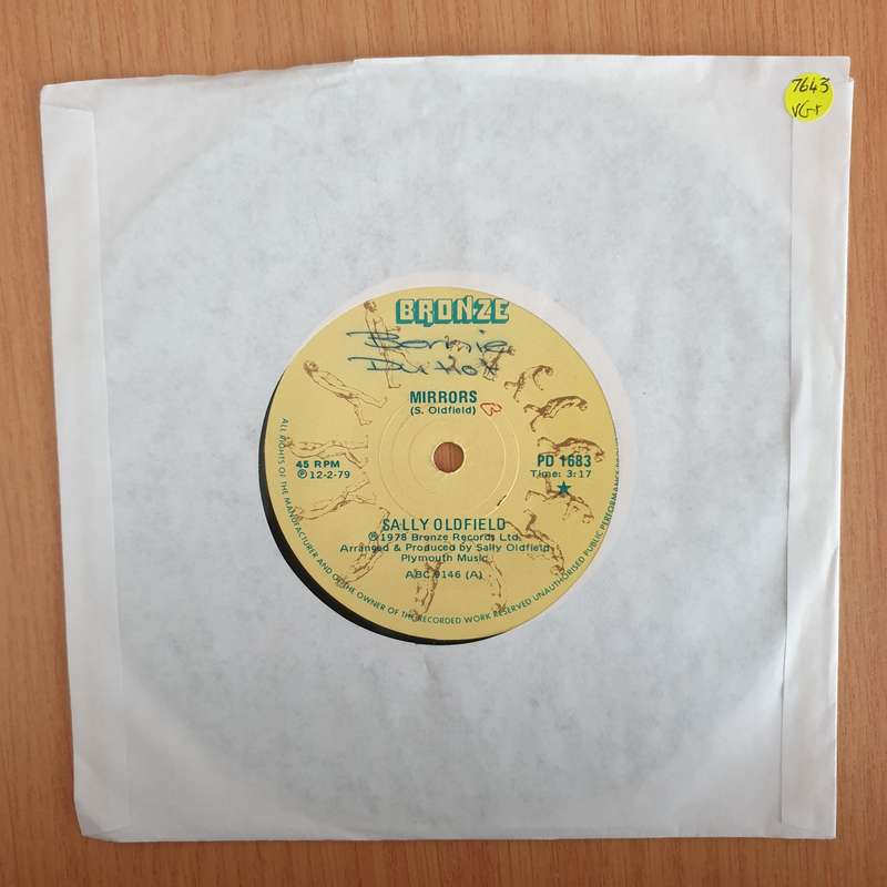 Sally Oldfield  Mirrors - 7" Record - Very-Good+ Quality (VG+) (verygoodplus7)(DLB)