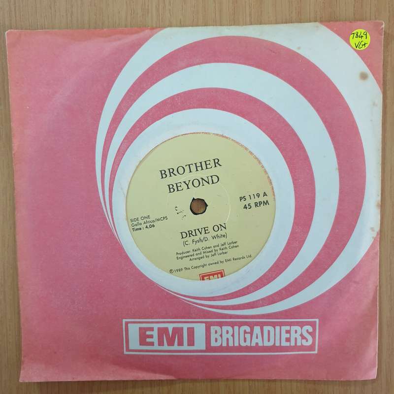 Brother Beyond  Drive On - 7" Record - Very-Good+ Quality (VG+) (verygoodplus7)(DLB)