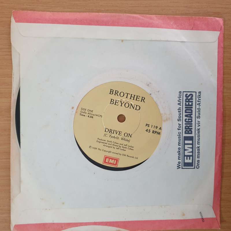 Brother Beyond  Drive On - 7" Record - Very-Good+ Quality (VG+) (verygoodplus7)(DLB)