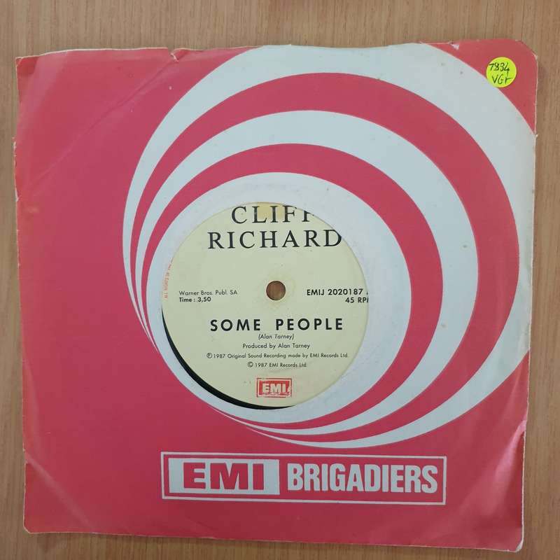 Cliff Richard  Some People - 7" Record - Very-Good+ Quality (VG+) (verygoodplus7)(DLB)