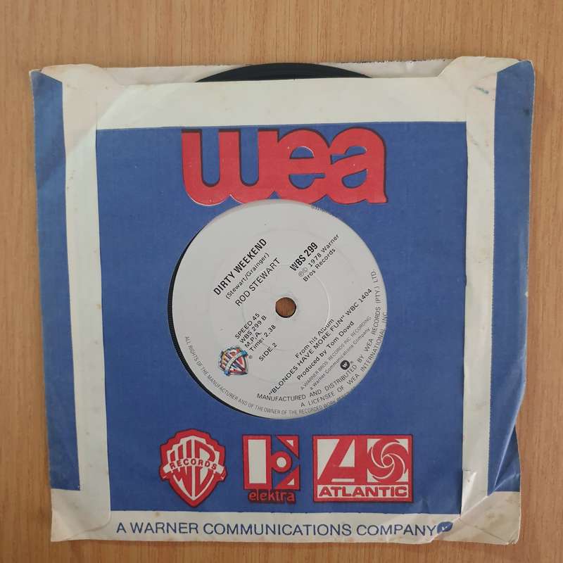 Rod Stewart  Da 'Ya' Think I'm Sexy? - 7" Record - Very-Good+ Quality (VG+) (verygoodplus7)(DLB)