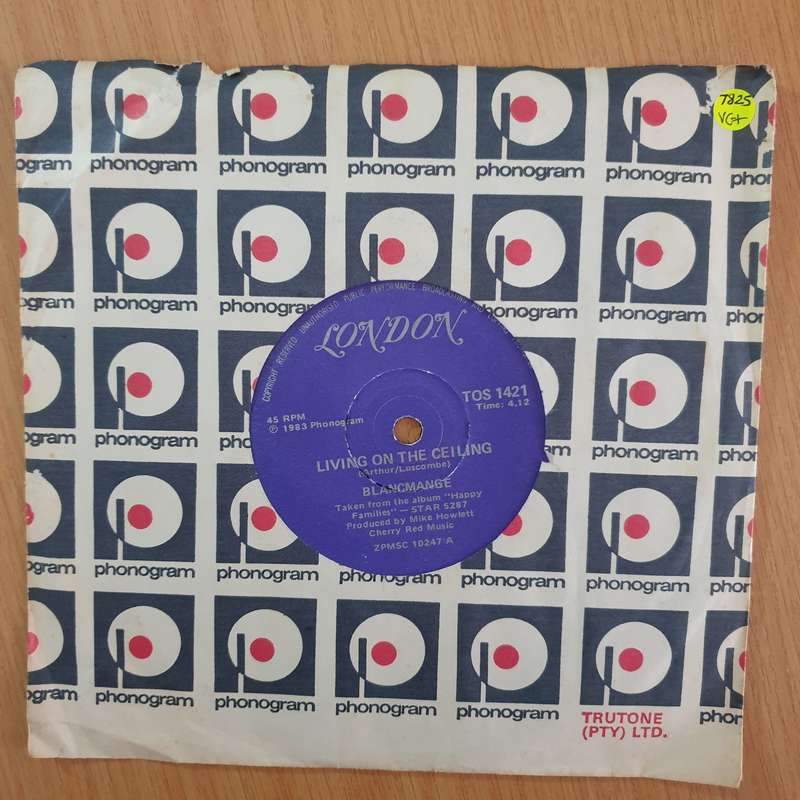 Blancmange  Living On The Ceiling - 7" Record - Very-Good+ Quality (VG+) (verygoodplus7) (DLB)