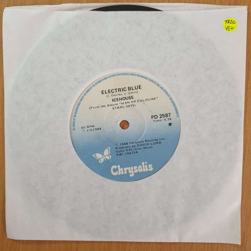 Icehouse  Electric Blue - 7" Record - Very-Good+ Quality (VG+) (verygoodplus7) (DLB)