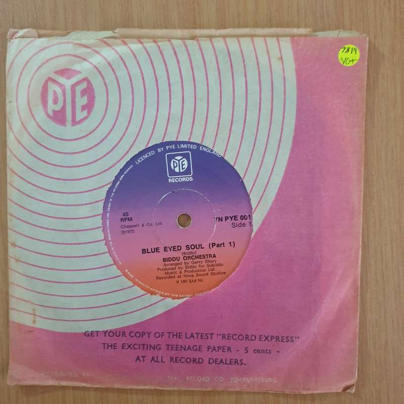 The Biddu Orchestra  Blue-Eyed Soul - 7" Vinyl Record  (VG+) (DLB)