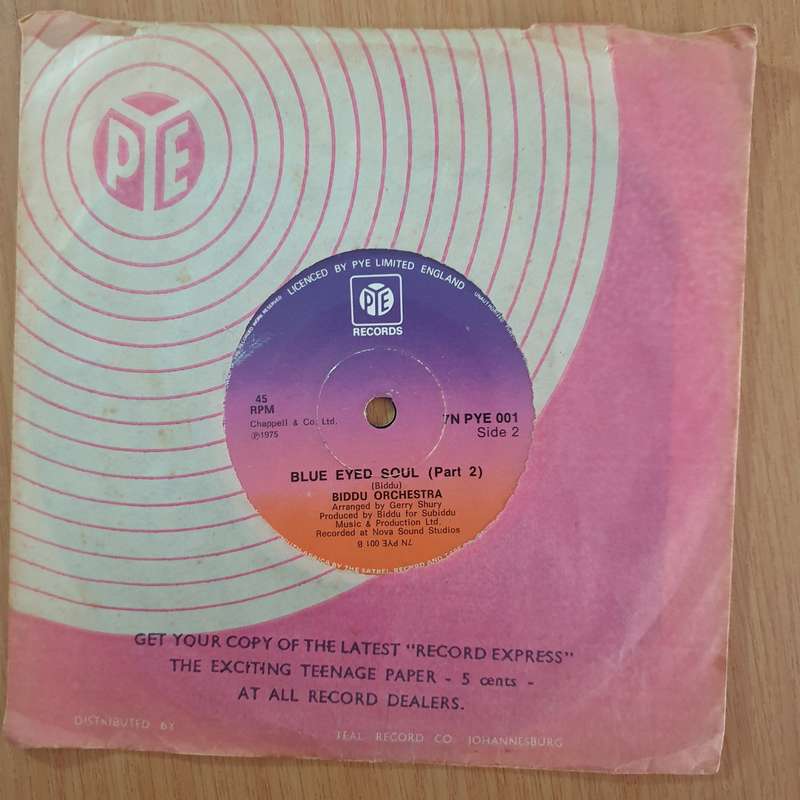 The Biddu Orchestra  Blue-Eyed Soul - 7" Vinyl Record  (VG+) (DLB)