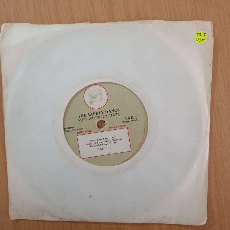 Men Without Hats  The Safety Dance - 7"" Record - Very-Good+ Quality (VG+) (verygoodplus7) (DLB)