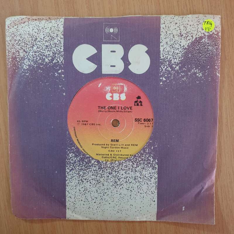 REM  The One I Love - 7" Record - Very-Good Quality (VG) (verygood7)(DLB)
