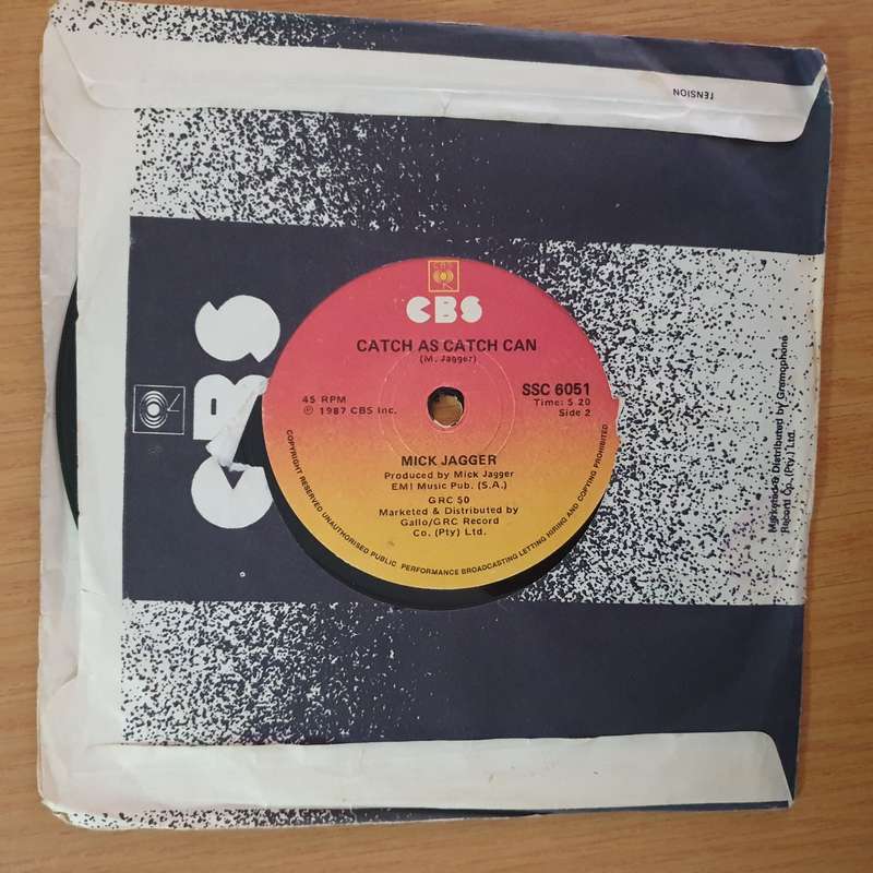 Mick Jagger  Let's Work - 7" Record - Very-Good+ Quality (VG+) (verygoodplus7) (DLB)