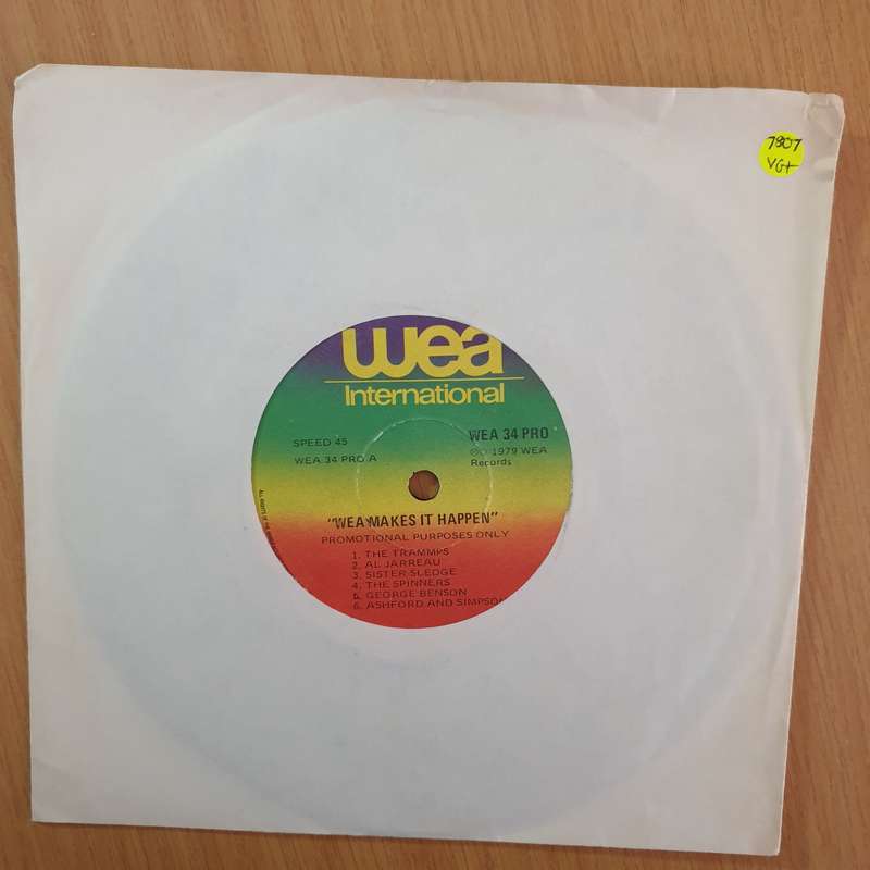Various  WEA Makes It Happen - 7" Record - Very-Good+ Quality (VG+) (verygoodplus7) (DLB)