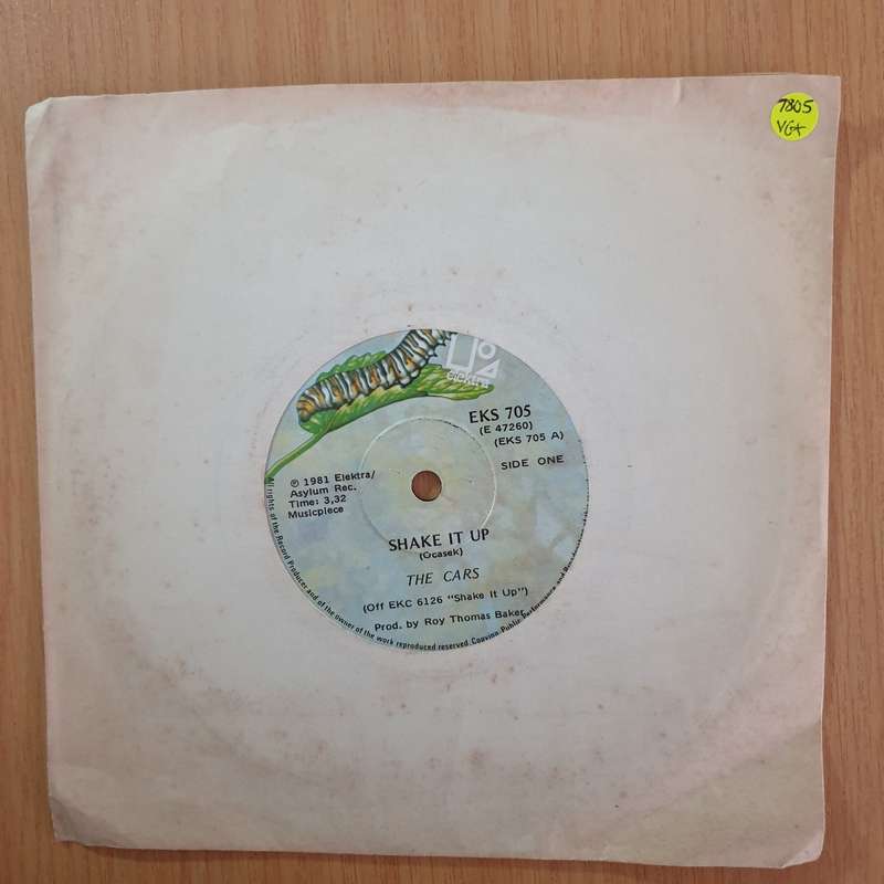 The Cars  Shake It Up - 7" Record - Very-Good+ Quality (VG+) (verygoodplus7) (DLB)