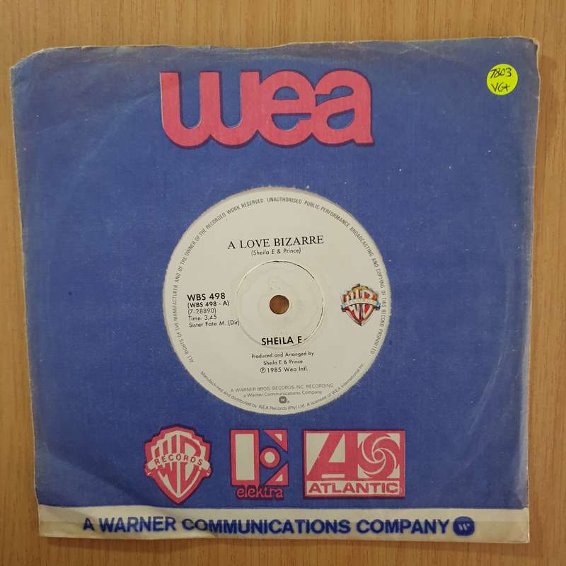 Sheila E  A Love Bizarre - 7" Record - Very-Good+ Quality (VG+) (verygoodplus7) (DLB)