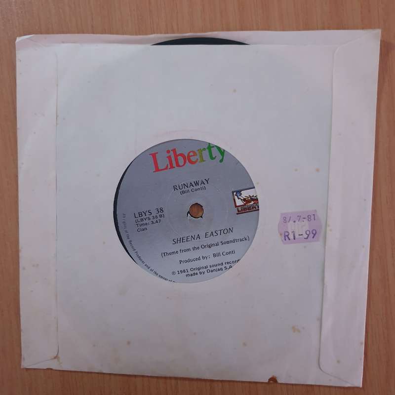 Sheena Easton  For Your Eyes Only - 7" Record - Very-Good+ Quality (VG+) (verygoodplus7) (DLB)