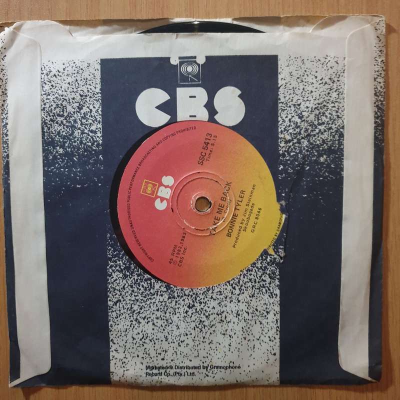 Bonnie Tyler  Total Eclipse Of The Heart - 7" Record - Very-Good+ Quality (VG+) (verygoodplus7...