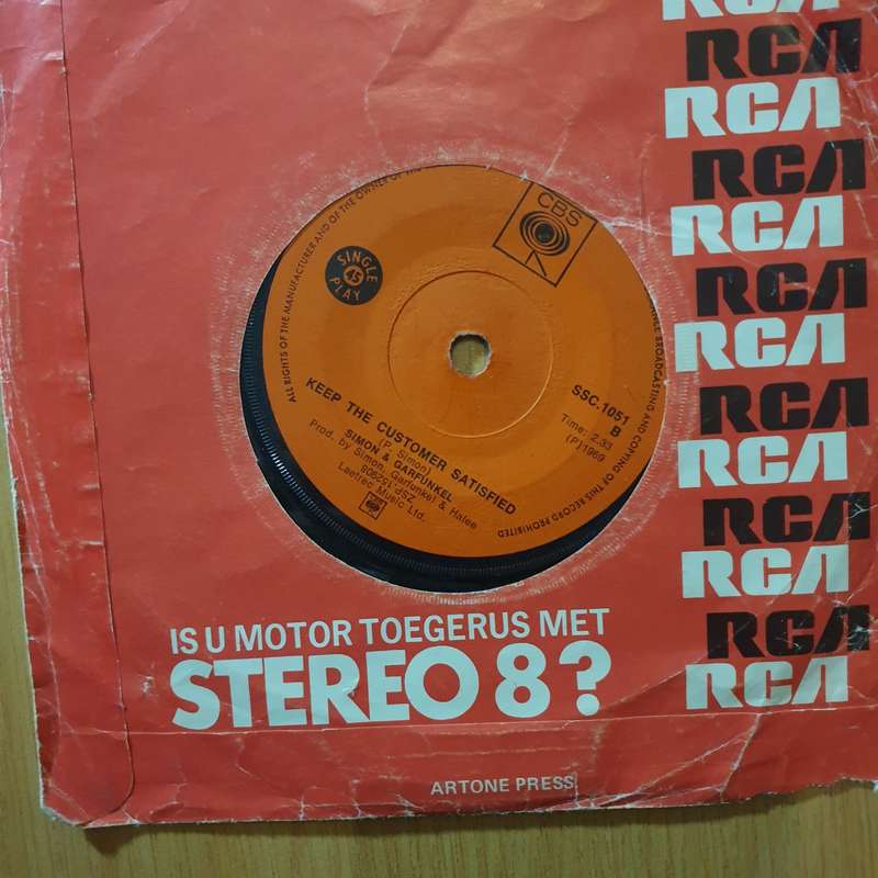 Simon & Garfunkel  Bridge Over Troubled Water / Keep The Customer Satisfied - 7" Record - Very...