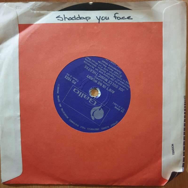 Joe Dolce Shaddap You Face - 7" Record - Very-Good+ Quality (VG+) (verygoodplus7) (DLB)