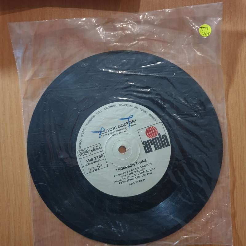 Thompson Twins  Doctor! Doctor! - 7" Record - Very-Good+ Quality (VG+) (verygoodplus7) (DLB)