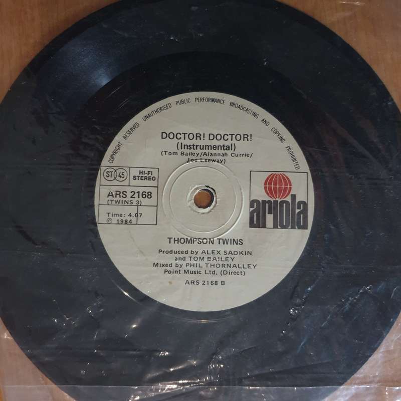 Thompson Twins  Doctor! Doctor! - 7" Record - Very-Good+ Quality (VG+) (verygoodplus7) (DLB)