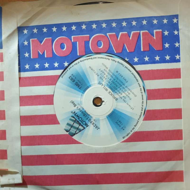 Bruce Willis  Under The Boardwalk - 7" Record - Very-Good+ Quality (VG+) (verygoodplus7) (DLB)