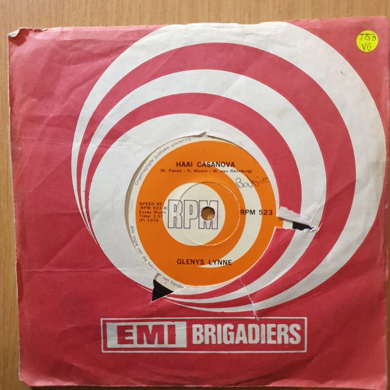 Glenys Lynne  Haai Casanova 7" Record - Very-Good Quality (VG) (verygood7)