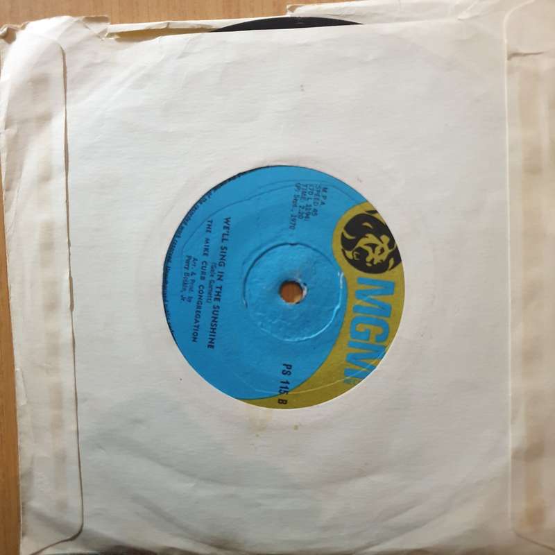 The Mike Curb Congregation  Burning Bridges / We'll Sing In The Sunshine 7" Record - Very-Good...