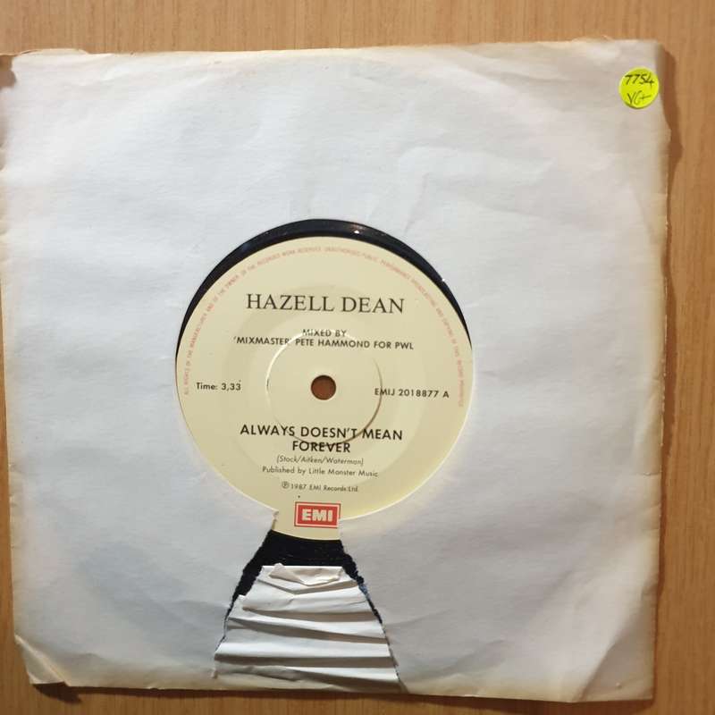 Hazell Dean  Always Doesn't Mean Forever - 7" Record - Very-Good+ Quality (VG+) (verygoodplus7...