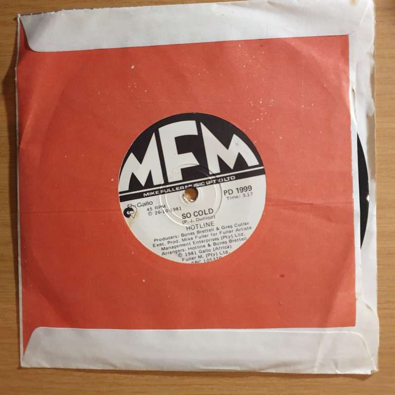 Hotline   You're So Good To Me / So Cold - 7" Record - Very-Good+ Quality (VG+) (verygoodplus7...