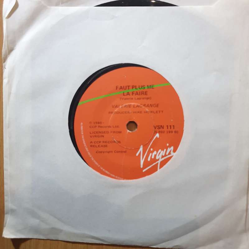 Valerie Lagrange  Faut Plus Me La Faire - 7" Record - Very-Good+ Quality (VG+) (verygoodplus7)...