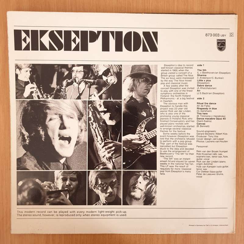 Ekseption  Ekseption  - Vinyl LP Record - Very-Good+ Quality (VG+) (verygoodplus)