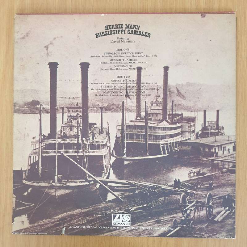 Herbie Mann  Mississippi Gambler - Vinyl LP Record - Very-Good+ Quality (VG+) (verygoodplus)