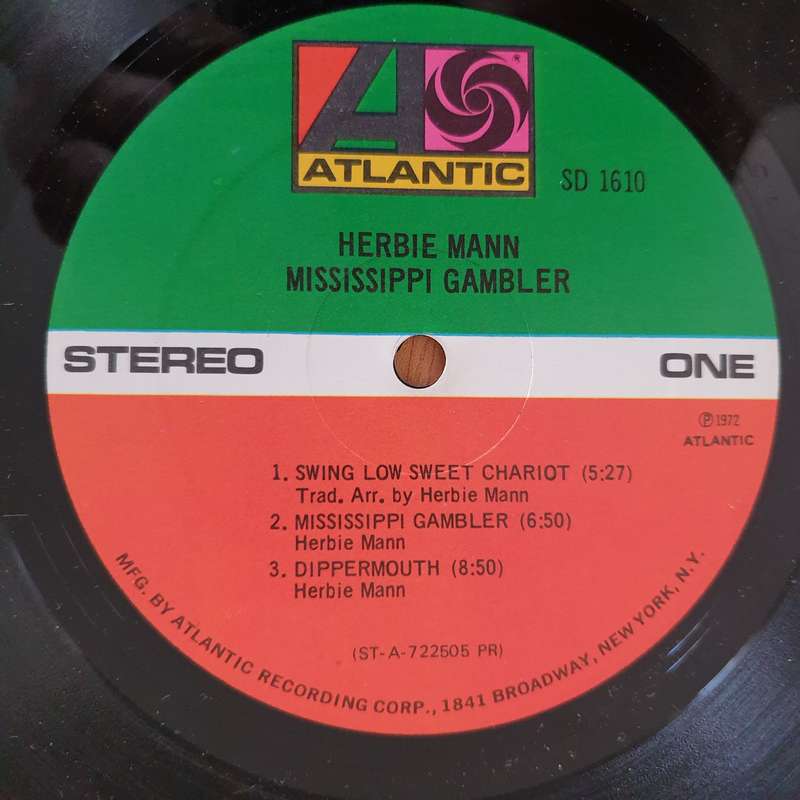 Herbie Mann  Mississippi Gambler - Vinyl LP Record - Very-Good+ Quality (VG+) (verygoodplus)