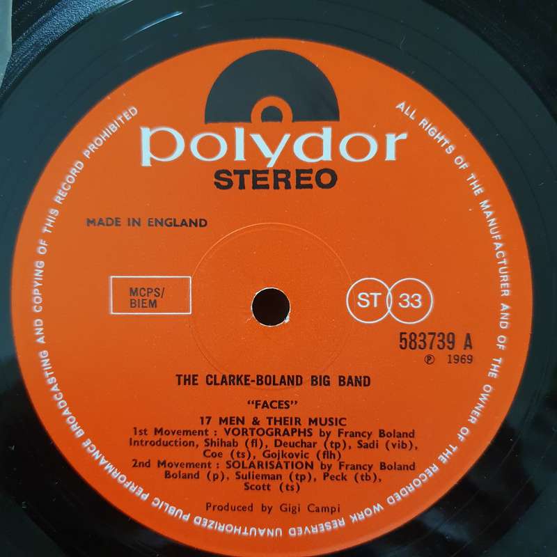 The Kenny Clarke - Francy Boland Big Band  Faces (17 Men & Their Music) - Vinyl LP Record - Ve...