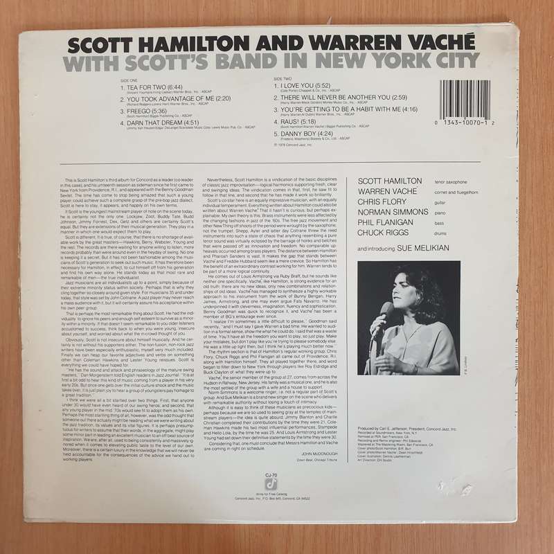 Scott Hamilton And Warren Vache  Scott Hamilton And Warren Vaché With Scott's Band In New Yor...