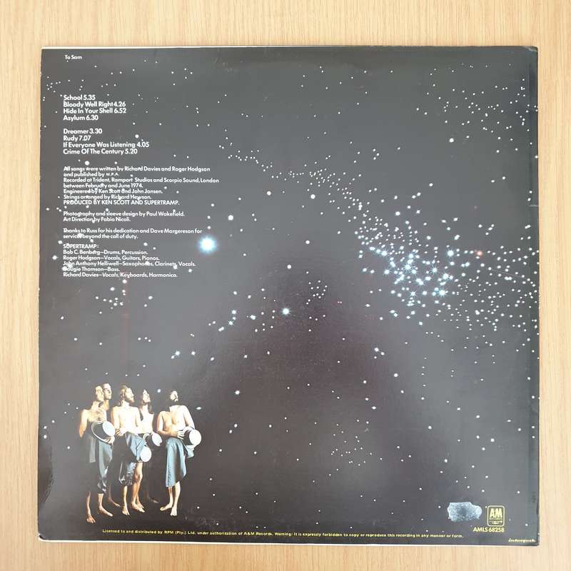 Supertramp - Crime of the Century - Vinyl LP Record - Very-Good+ Quality (VG+) (verygoodplus)