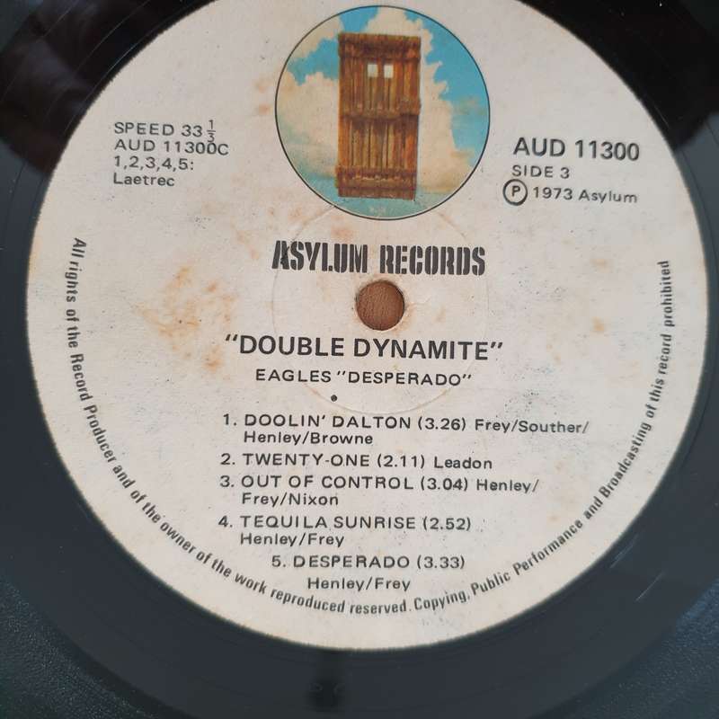 Eagles  Double Dynamite (Rhodesia) - Double Vinyl LP Record - Very-Good- Quality (VG-) (minus)