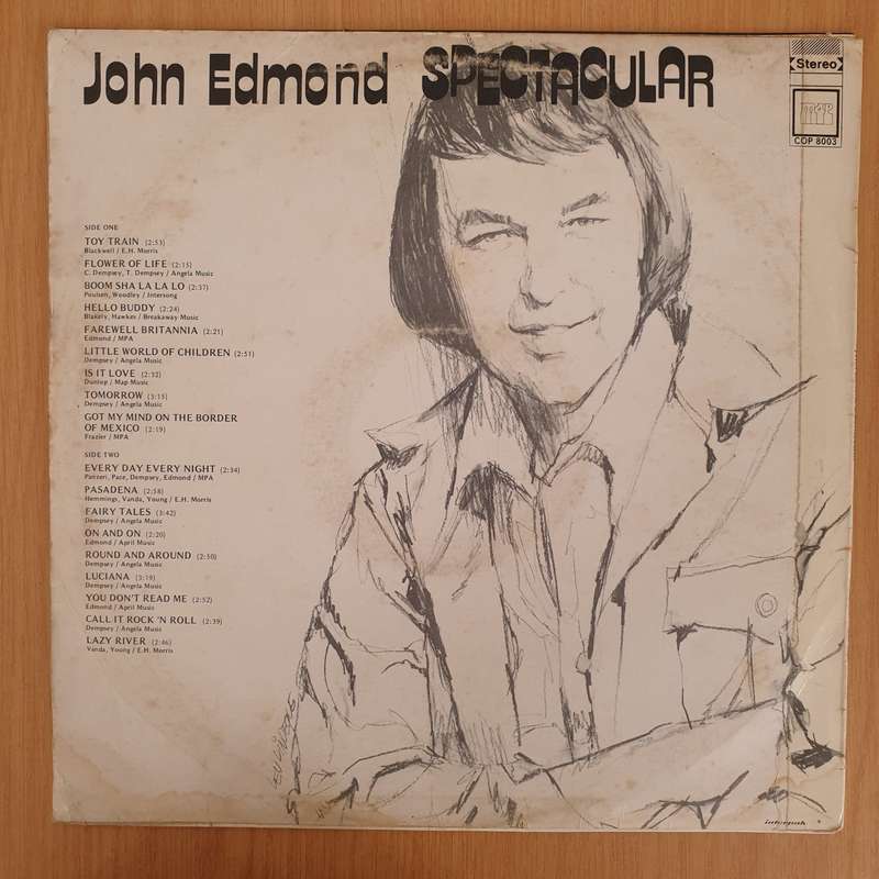 John Edmond - Spectacular - 18 Great Hits - Vinyl LP Record - Very-Good+ Quality (VG+) (verygoodp...