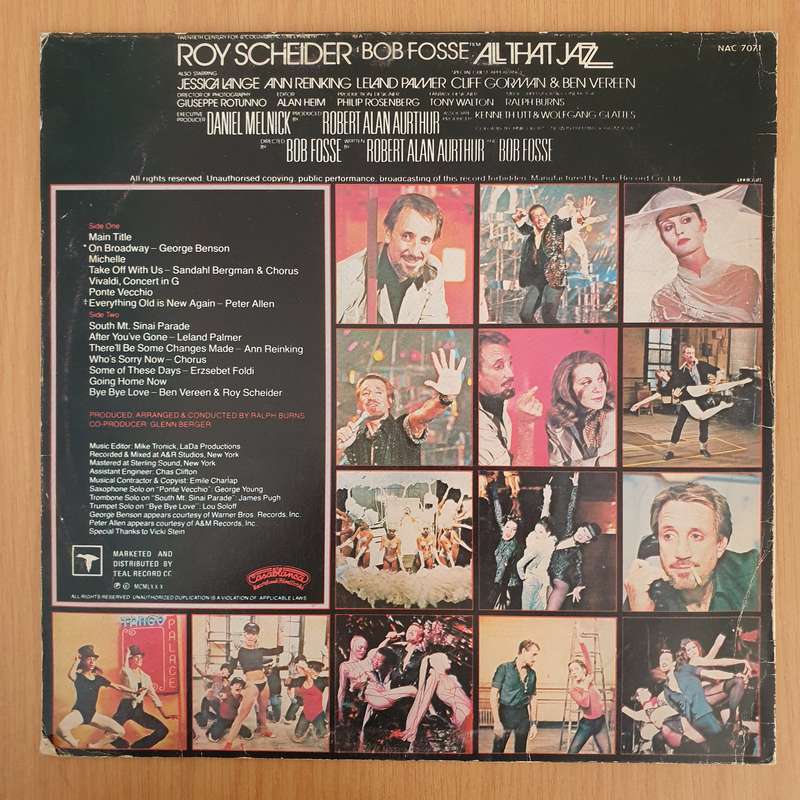 All That Jazz - Soundtrack - Vinyl LP Record - Opened  - Very-Good+ Quality (VG+)