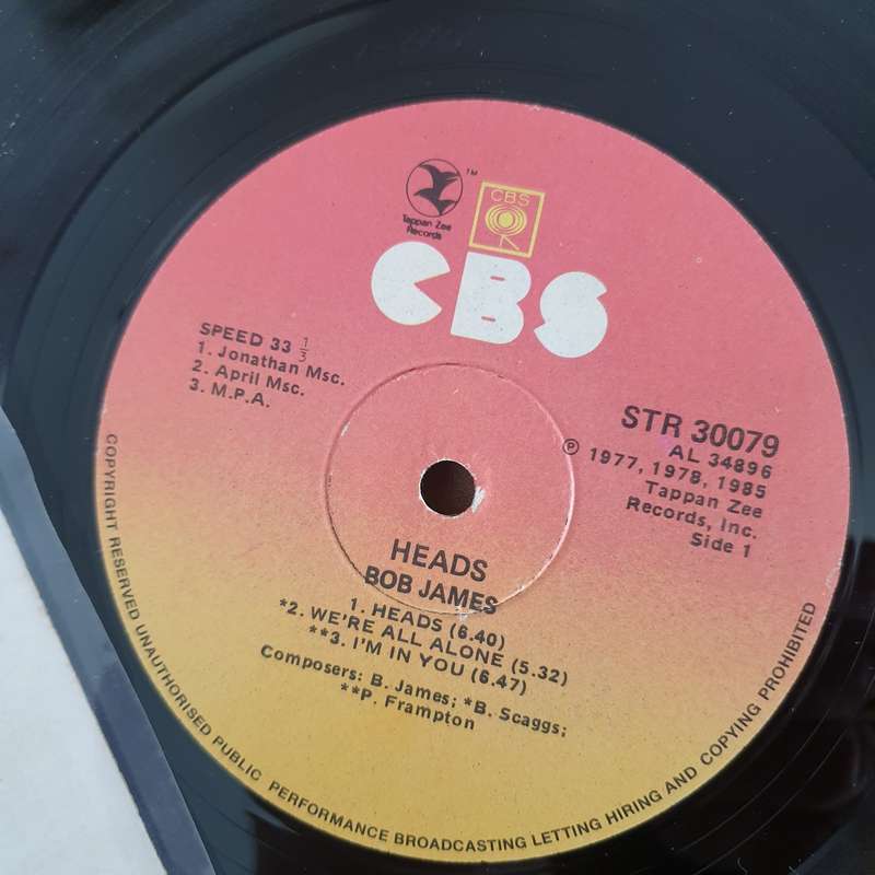 Bob James  Heads - Vinyl LP Record - Very-Good+ Quality (VG+) (verygoodplus)