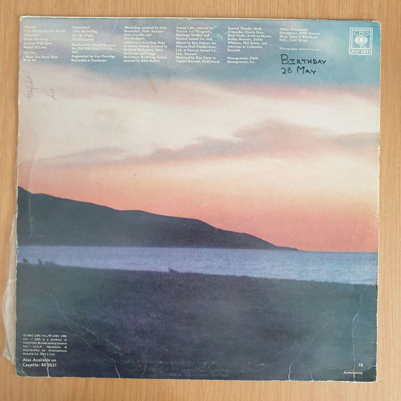 Albert Hammond  Your World And My World - Vinyl LP Record - Very-Good+ Quality (VG+) (verygood...