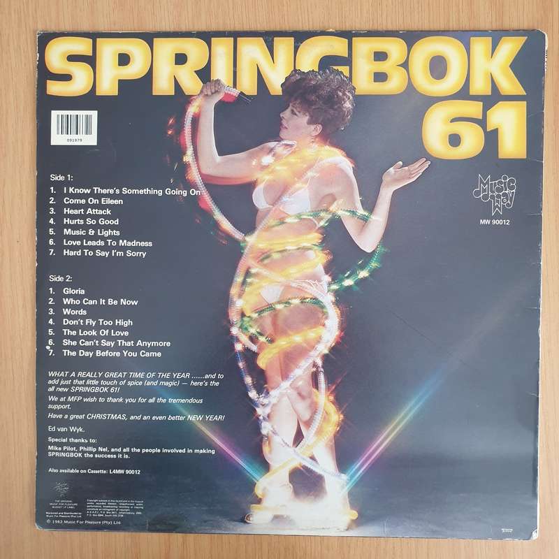 Springbok Hit Parade Vol 61 - Vinyl LP Record - Very-Good+ Quality (VG+) (verygoodplus)