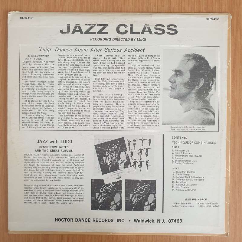 Luigi  Jazz Class - Vinyl LP Record - Very-Good+ Quality (VG+) (verygoodplus)