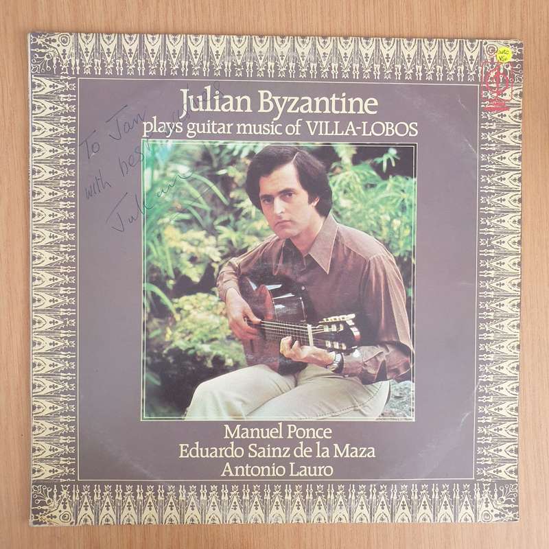 Julian Byzantine  Julian Byzantine Plays Guitar Music Of Villa-Lobos (Autographed)  - Vinyl...