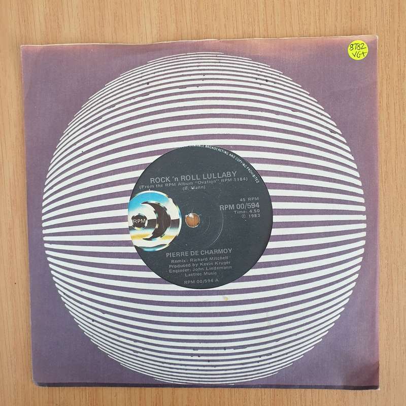 Pierre De Charmoy  Rock 'n Roll Lullaby - 7" Record - Very-Good+ Quality (VG+) (verygoodplus7)...