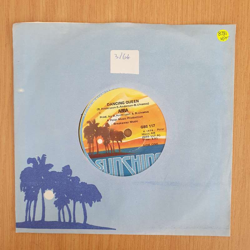 ABBA  Dancing Queen - 7" Record - Very-Good+ Quality (VG+) (verygoodplus7) (DLB)