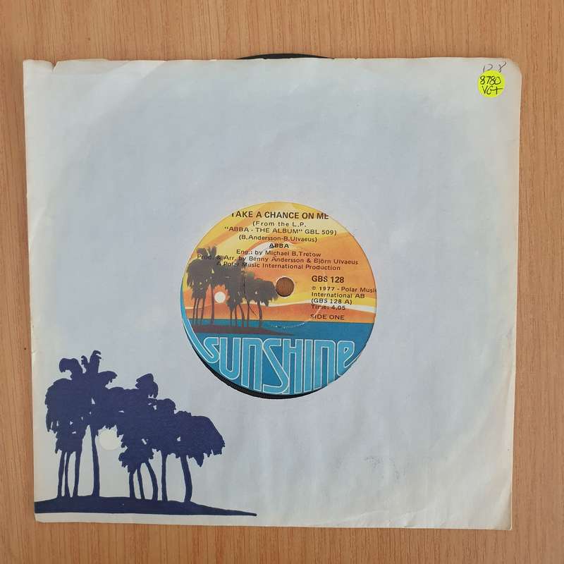 ABBA  Take A Chance On Me - 7" Record - Very-Good+ Quality (VG+) (verygoodplus7) (DLB)