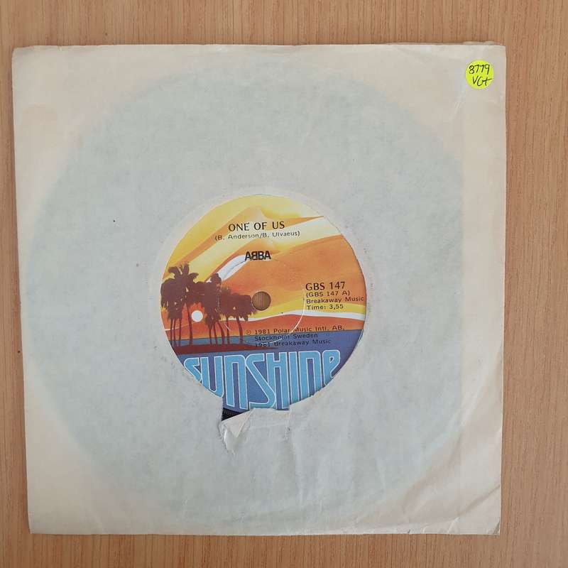 ABBA  One Of Us - 7" Record - Very-Good+ Quality (VG+) (verygoodplus7) (DLB)