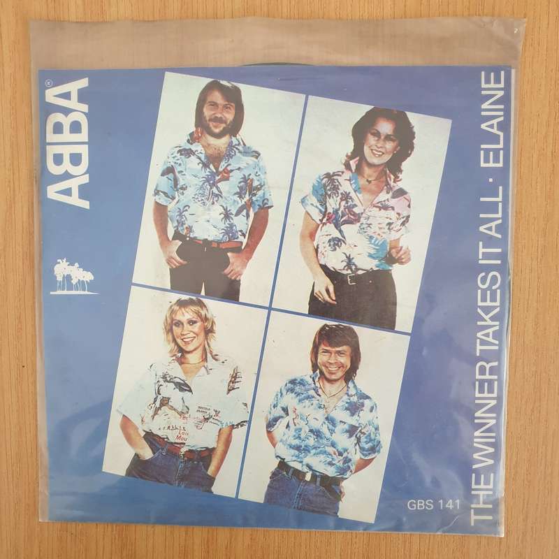ABBA  The Winner Takes It All / Elaine -  Vinyl 7" Record  (VG+) (DLB)