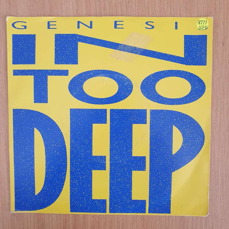 Genesis  In Too Deep - 7" Record - Very-Good+ Quality (VG+) (verygoodplus7) (DLB)