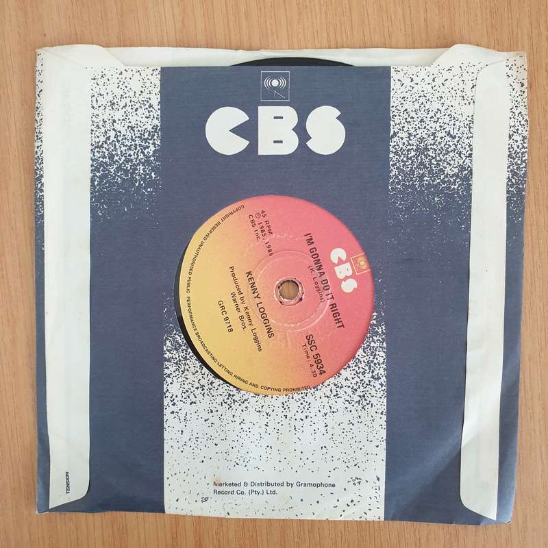 Kenny Loggins  Danger Zone - 7" Record - Very-Good+ Quality (VG+) (verygoodplus7) (DLB)