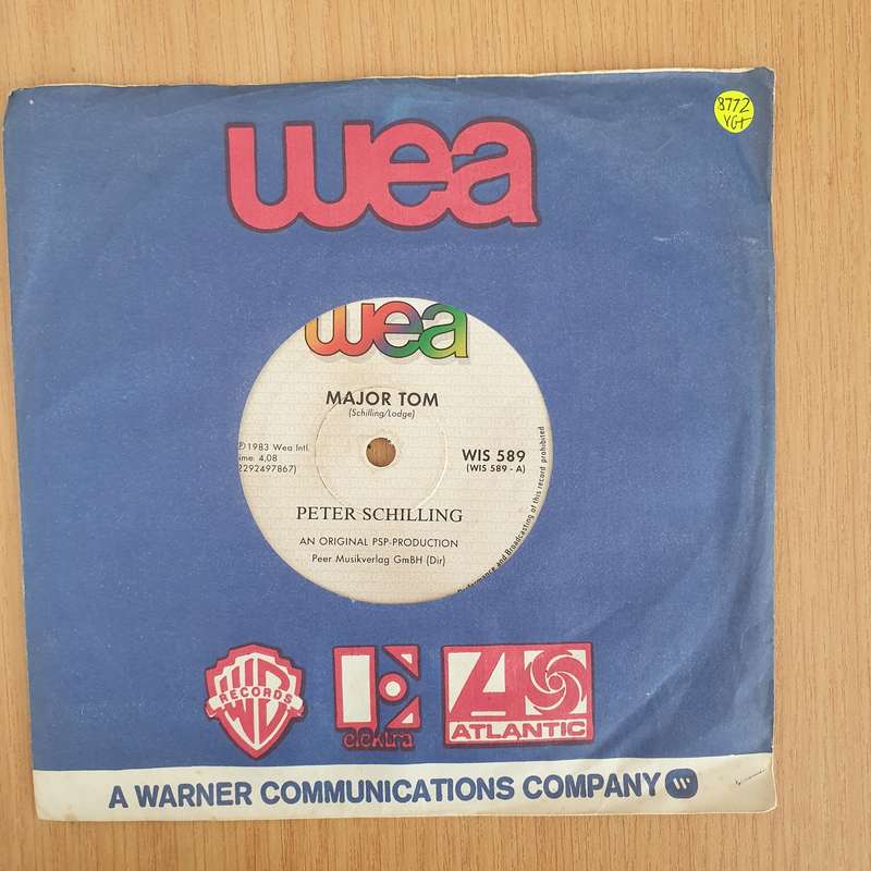 Peter Schilling  Major Tom (Coming Home) - 7" Record - Very-Good+ Quality (VG+) (verygoodplus7...